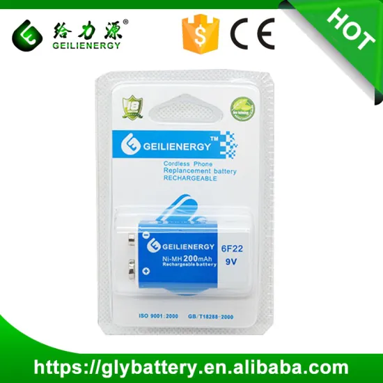 NI-MH 200mah high capacity 6f22 9v rechargeable battery packs
