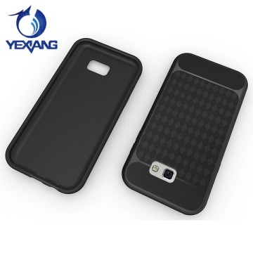 luxury pc bumper case brush tpu hybrid armor case for samsung galaxy a7 2017 shockproof case