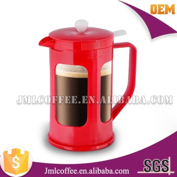 Red color coffee french press coffee new colorful rainbow series 2016