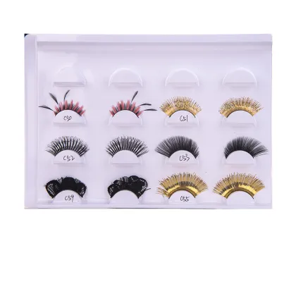 Private Label False Eyelashes Synthetic Hair  Lashes
