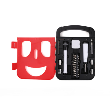 ensemble d'outils à main de couverture de sourire