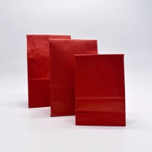 Bolsa de papel de papel kraft de fondo cuadrado personalizable