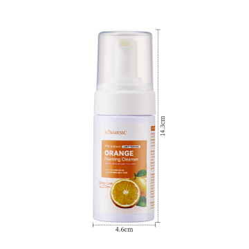 Nhà máy Miduo OEM 100ml Aloe Vera Orange Facial Facial Cleanser cho da khô nhờn