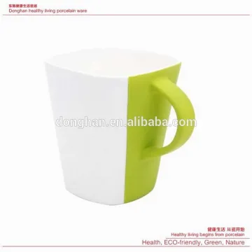 porcelain plain mug with flash color