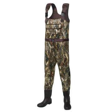 Ανδρικά Realtree Max5 Camo Neoprene αδιάβροχα bootfoot waders με κρεμάστρα κυνηγιού και αλιείας