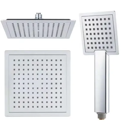 Supercharged Chrome Finish Hand-Held Rain Shower Set: Enhance Your Bathing Experience