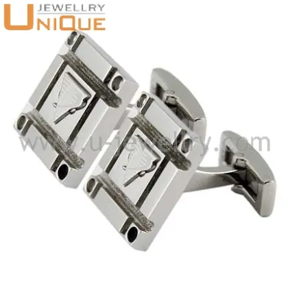 Fashion cufflinks blanks Small quantity stainless steel cufflinks