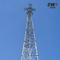 Solução eficiente de torre de comunicação de três tubos