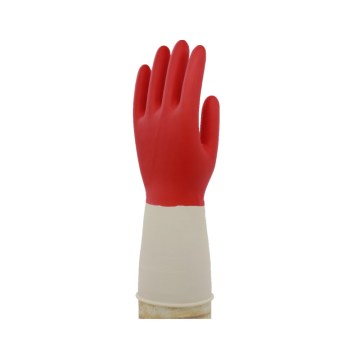 bi-color Kitchen Long Sleeve Rubber Household Latex Gloves Household Cleaning Dishwashing Laundry Kitchen Gloves