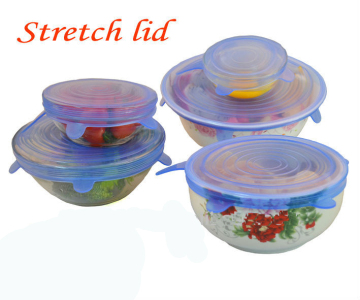 Difference Sizes Flexible Silicone Stretch Bowl Lid for Storage