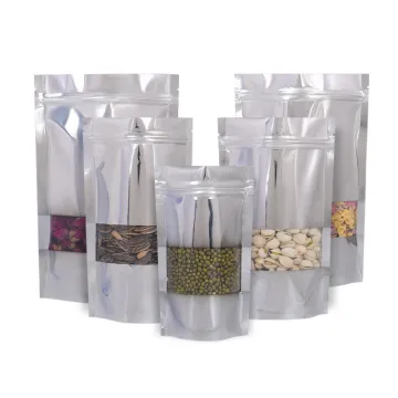 Aluminum Mylar Foil Plastic Stand Up Bags with Zip Lock