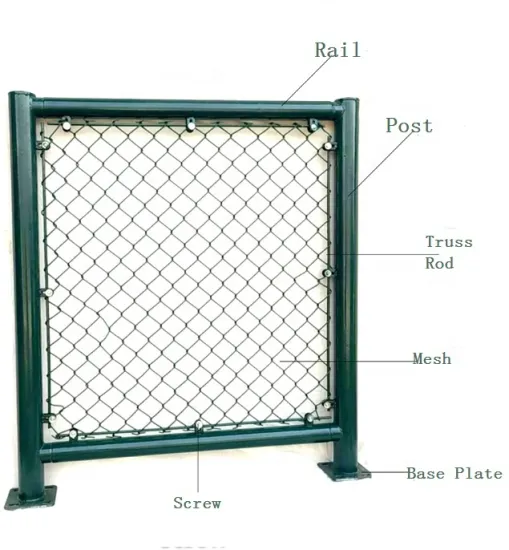 Single Swing Gate 0.9m*2.1m for Stock - Outdoor Chain Link Fence Mesh