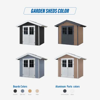 Wholesale WPC Metal Storage Sheds for Backyard Tools and Equipment