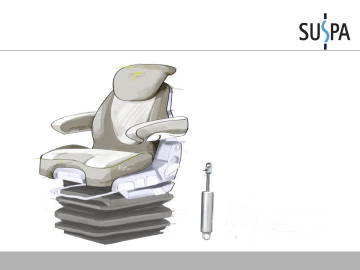Suspa Damper for Drivers' Seat