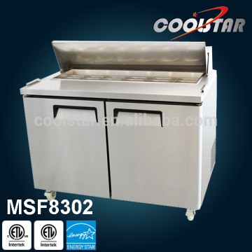 stainless steel Salad Prep Table saladette refrigerated counter