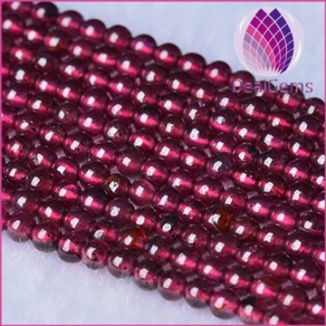 Wholesale Natural garnet beads 2 mm round garnet beads strands beads