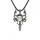 Retro Double Dragon Sword Style Pendant Necklace