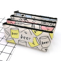 Custom popular drinks series cute canvas pencil case