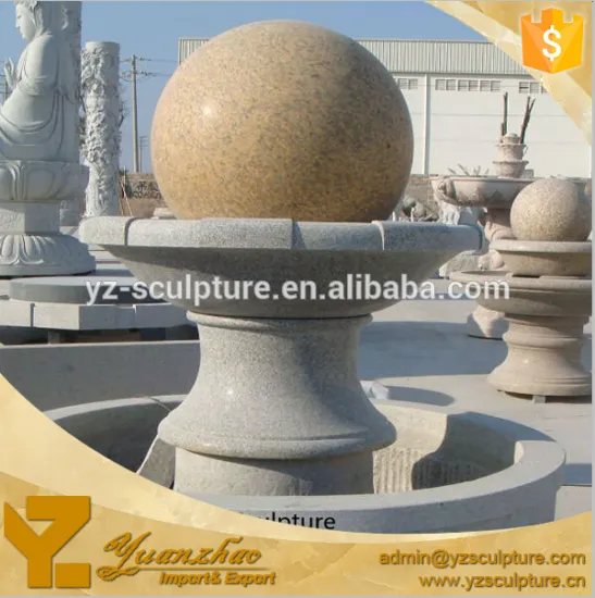 outdoor garden stone Rotating Granite Ball Fountain(FTN-C144)