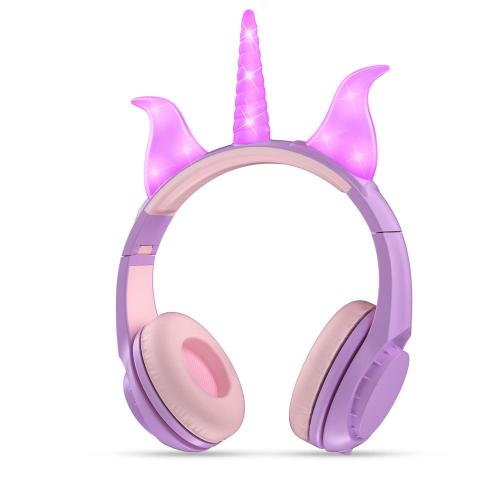 Wired Over Ear Kids Headphone Glowing Light