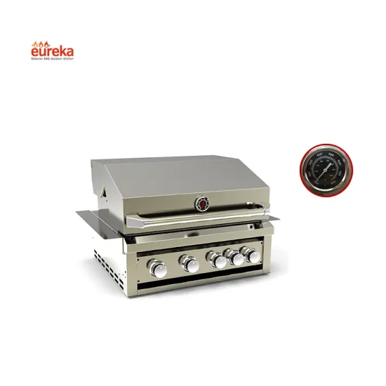 Gas Propane Barbeque Grill Griddle Outdoor Kitchen 4 Burner Drop in Garden Uk Germany Hotsales BBQ Grill