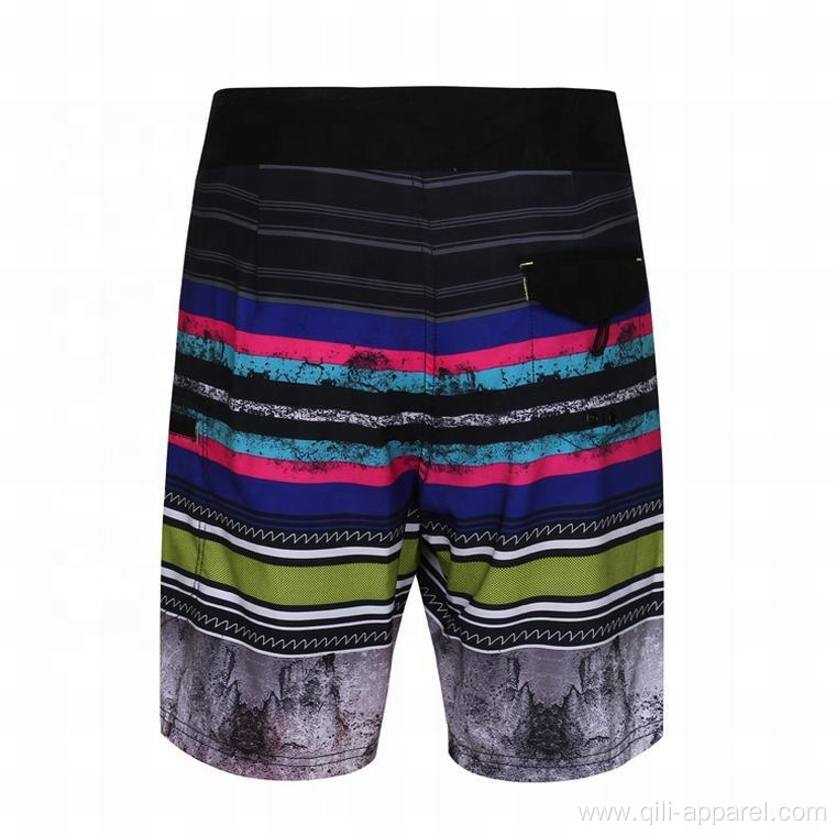 Colorful Stripe Swimwear Striped Training Men