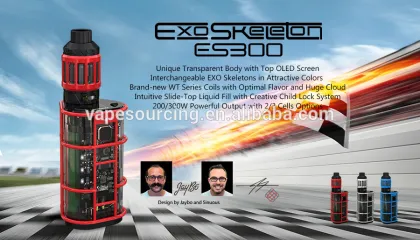 2017 mod vaping Wholesale Wismec EXO Skeleton ES300 Vape Kit