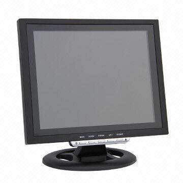 12” LCD CCTV Monitor w/Industrial Grade LCD Panel