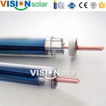 Three-target aluminum wrapping solar heat pipe tube