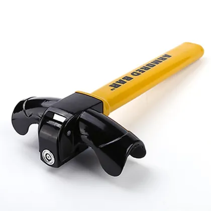 1pcs Universal T-lock Car Steering Wheel Lock Round Lock Car Steering Wheel Door Lock Car Anti-Theft Security Lock Supplies