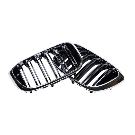 Wholesale Double Line Chrome Car Front Bumper Grille for BMW X4 G02