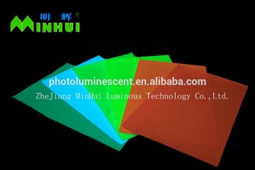 Phosphorescent film/luminescent film/phosphorescent vinyl