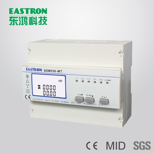 Sdm530ctmt Three Phase Multifunction Din Rail Energy Meter With Rs485