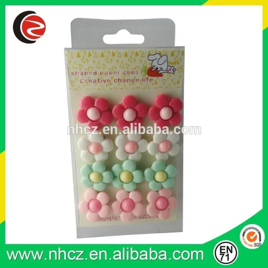 quality decorative colorful flower shaped push pin