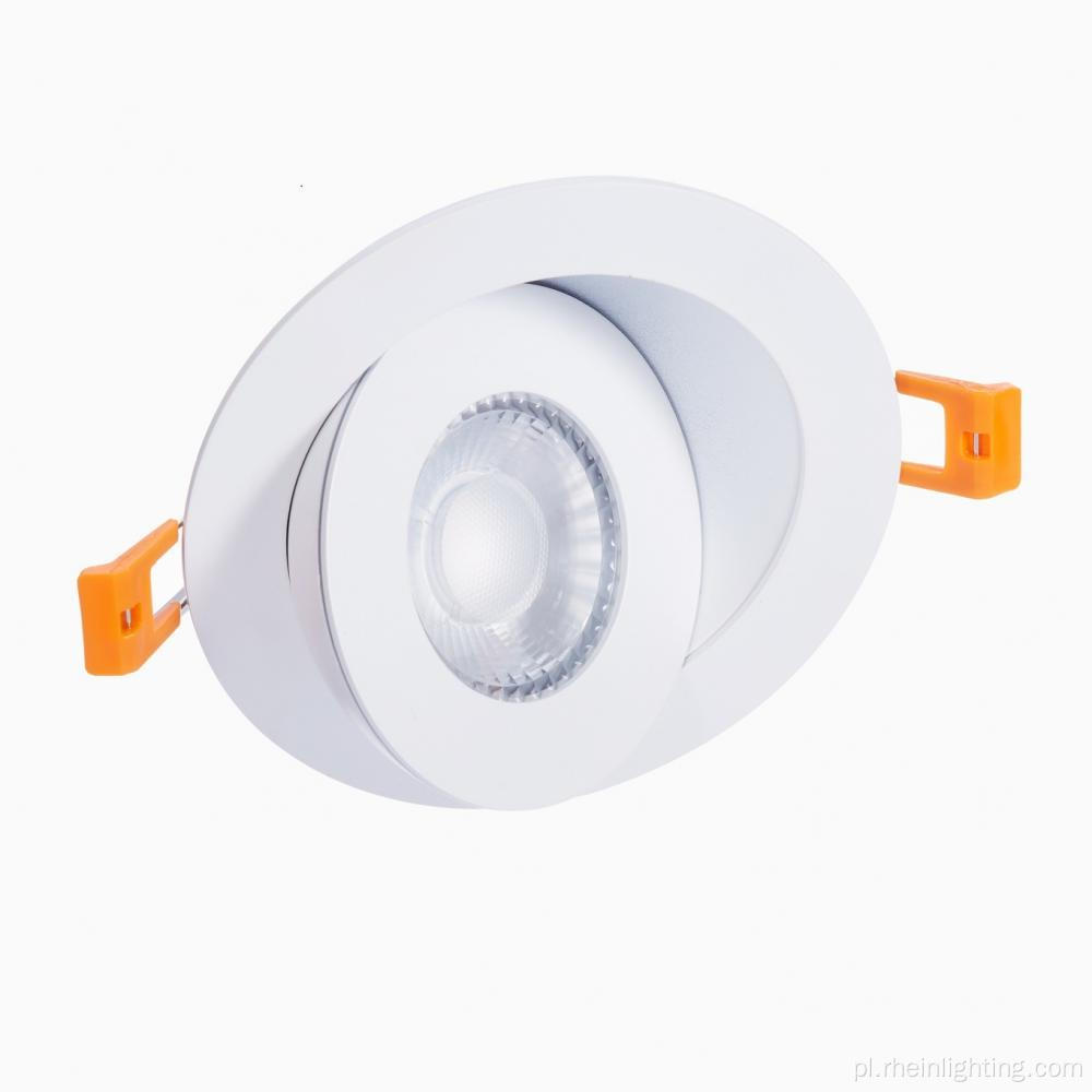 Oprawa oświetleniowa typu downlight z obrotowym oświetleniem LED 360 stopni wpuszczana 3CCT