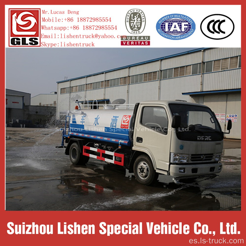 Dongfeng 4 * 2 Street Sprinkler tanque de agua camión