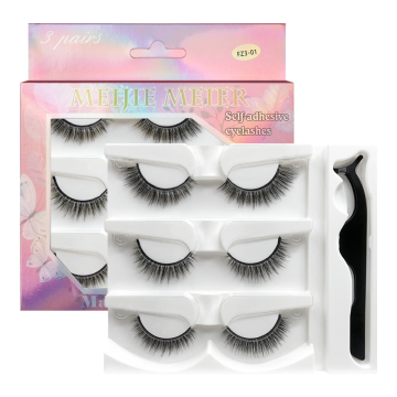 Mink 3D Eyelashes Waterproof Strip pelekat - tiada eyeliner, tiada rangsangan, tiada borong