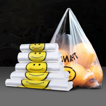 Colorful Thank You T-Shirt with Custom Printing Logo and Plastic Shopping Bag