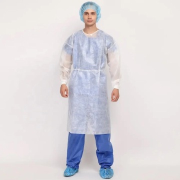 Roupa de protección hospitalaria desbotable non tecida desbotable