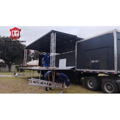 9x8.7x6.3m Mobile Sound Stage Truck