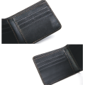 Özelleştirilmiş tasarım hakiki deri karbon fiber cüzdan