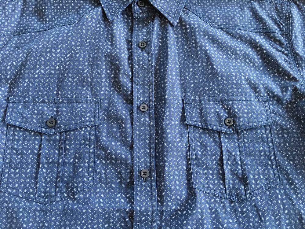 Man Shirt Navy Printing