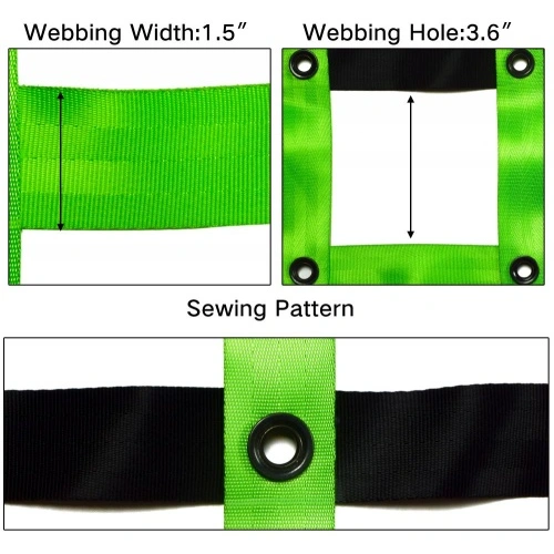 54 x 88 Polyester Green Webbing Truck Bed Cargo Safety Net Heavy Duty For  Pickup Trucks with Cam Buckles & Carabiner Hooks China Manufacturer