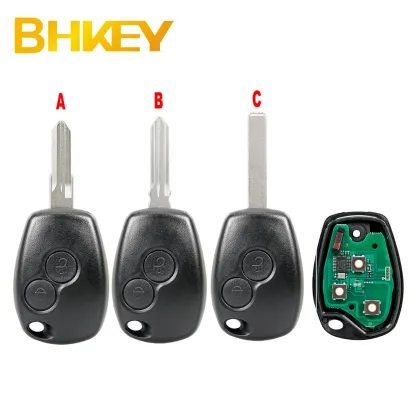 Renault Symbol Trafic Logan Sandero 2 BTN Remote Key Fob 433Mhz