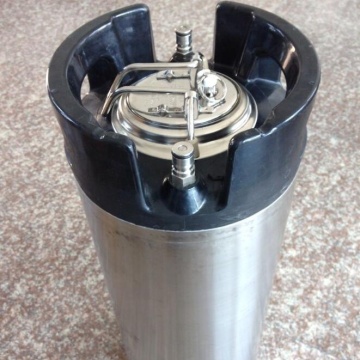 Brand New 5 Gallon Cornelius Ball Lock Keg with Rubber Handle and Pressure Relief Valve Lid