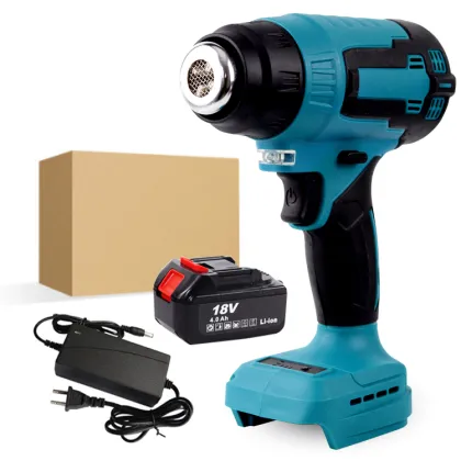Portable Electric Heat Air Gun - Wireless Hot Air Gun Battery Powered Heat Blower