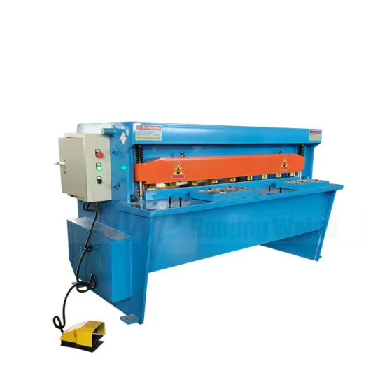 WEIPU 2mm-3mm Electric Metal Shearing Machine with 1600mm Blade Length - A Robust Mechanical Guillotine Solution