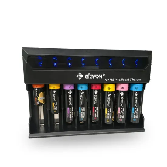 Full Stock High-Quality Li-ion Battery Charger with LED Display: 18650, 21700, 20700, and 26650 Compatibility in an 8-Slot Configuration