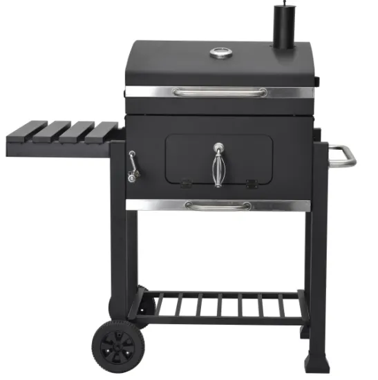 Professional Custom Outdoor High Quality Durable Grill Trolly Charcoal Grill Steel Bbq