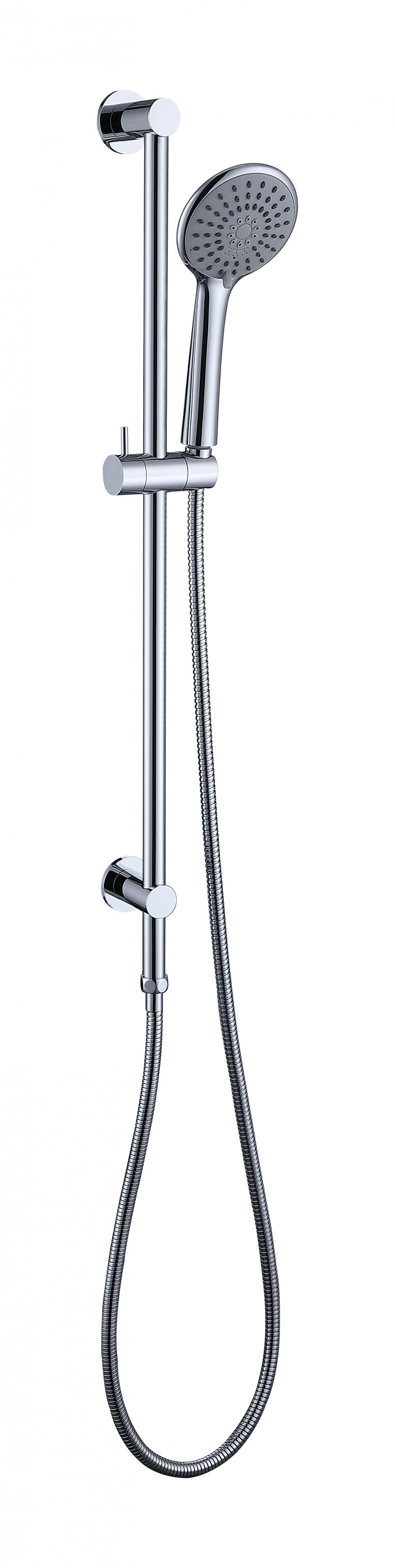 Shower Rail With Hand Shower And Hose